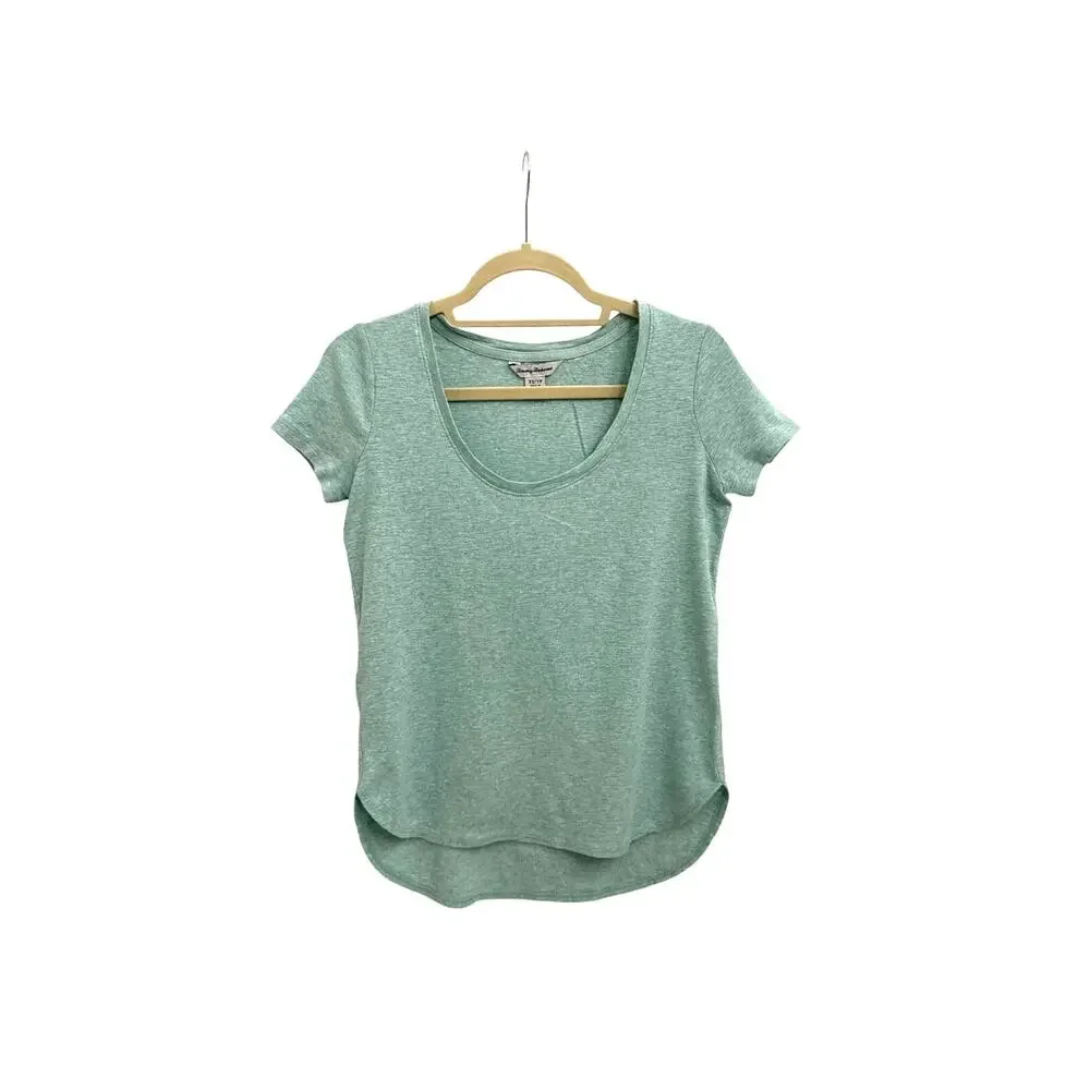 Tommy Bahama Teal Scoop Neck Short Sleeve T Shirt Size Women's XS